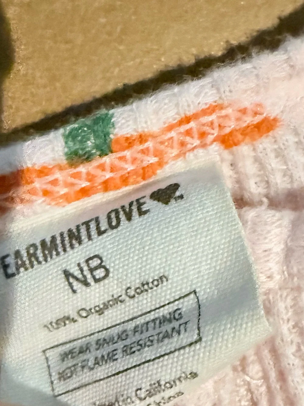 Spearmint Love Organic Cotton Footie and Bow Newborn